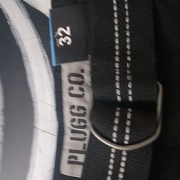 CARGO SHORTS. "PLUGG CO." SZ 32 MENS/UNISEX BLACK - Picture 3 of 9